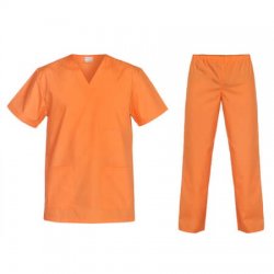 Costum medical portocaliu Cesare