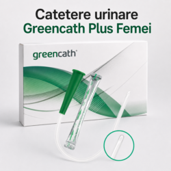 sonde urinare cu lubrifiant pentru femei greencath plus de la medactiv