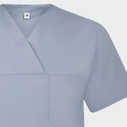 Bluză medicală unisex ANGEL cu decolteu în V și trei buzunare