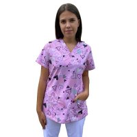 bluza medicala roz