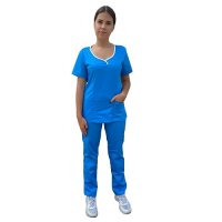 uniforma medicala dama albastra