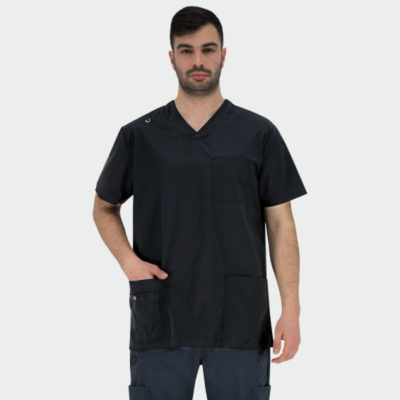 Halat medical barbatesc negru Marco