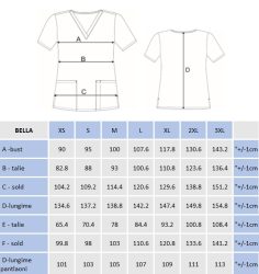 tabel d emarimi costum medical bella