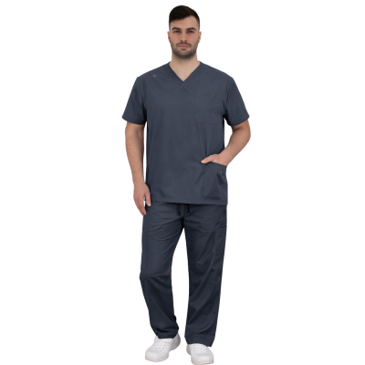 costum m eidcal barbatesc marcoo gri material elastic model clasic