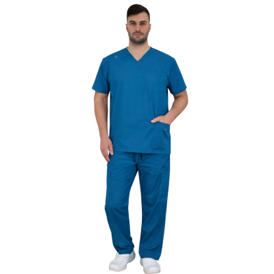 costum medical barbat marco verde turcoaz