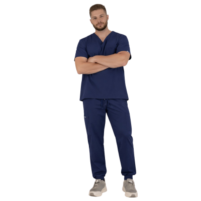 uniforma medicala barbat mateo bleumarin model sport bleumarin