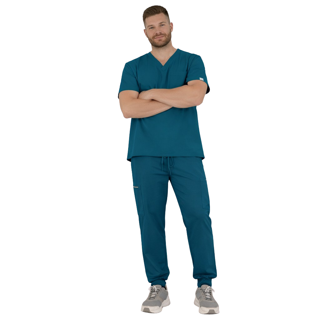 uniforma medicala barbat mateo modle modern material elastic medactiv
