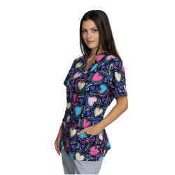 bluza-medicala-dama-bambina-imprimeu-ininmioare-colorate-love-medactiv