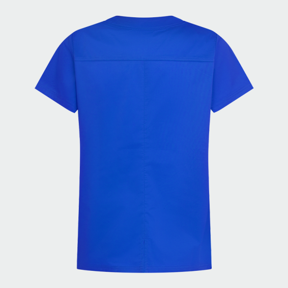 tunica medicala dama angelica albastru royal detalii spate material elastic