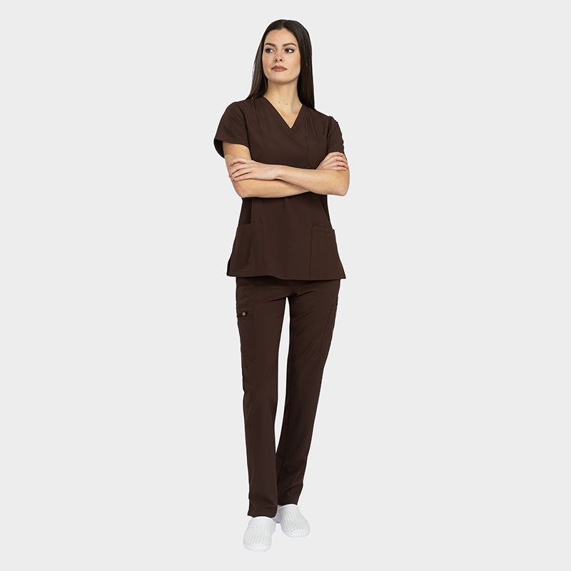 Costum medical dama Bella maro Bwell - imagine 11