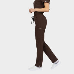 costum medical dama bella maro material elastic si racoros medactiv