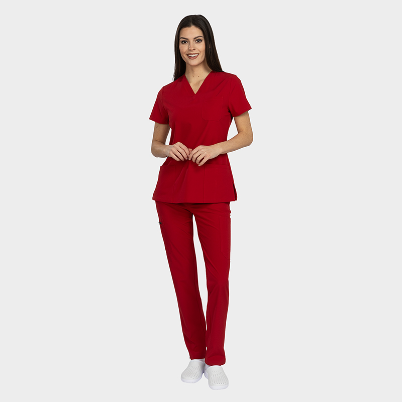 costum medical dama bella material caliate elastic racoros confortabil medactiv